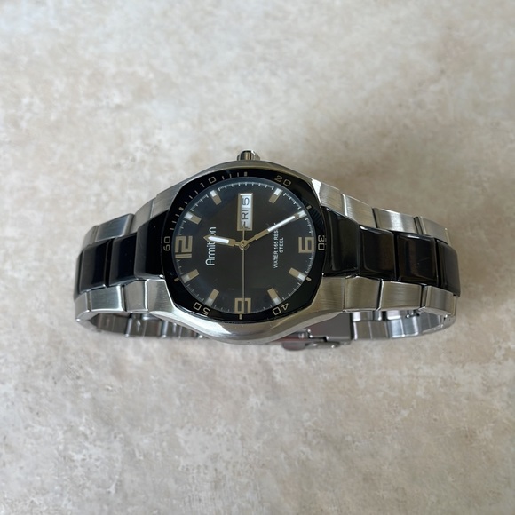 Armitron men battery water resistant 165ft stainless steel date&day - Picture 3 of 7